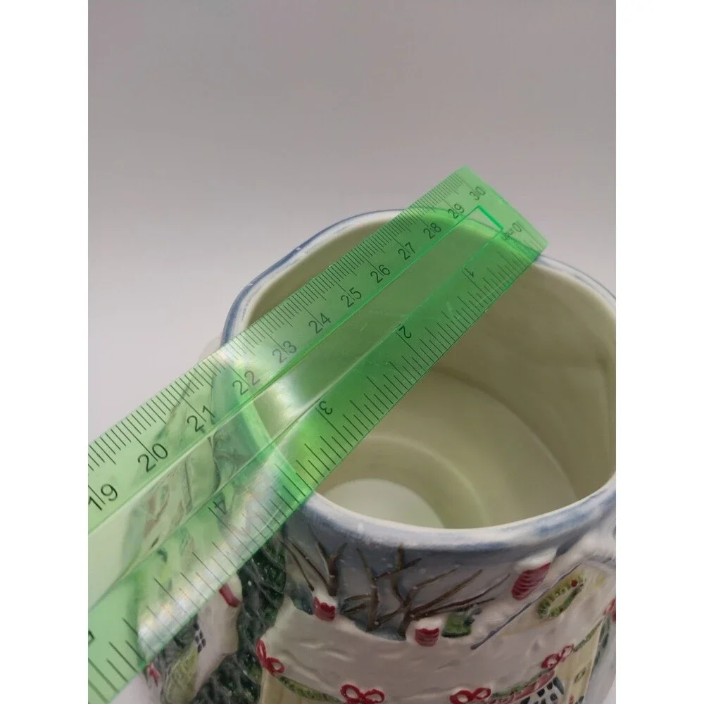 Yankee Candle HOLIDAY SNOW CHRISTMAS VILLAGE Large Jar Topper